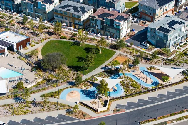 a aerial view of multiple houses