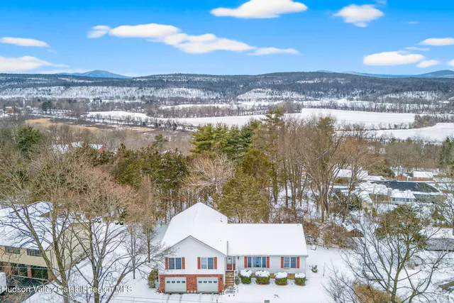 a view of a lake and a city