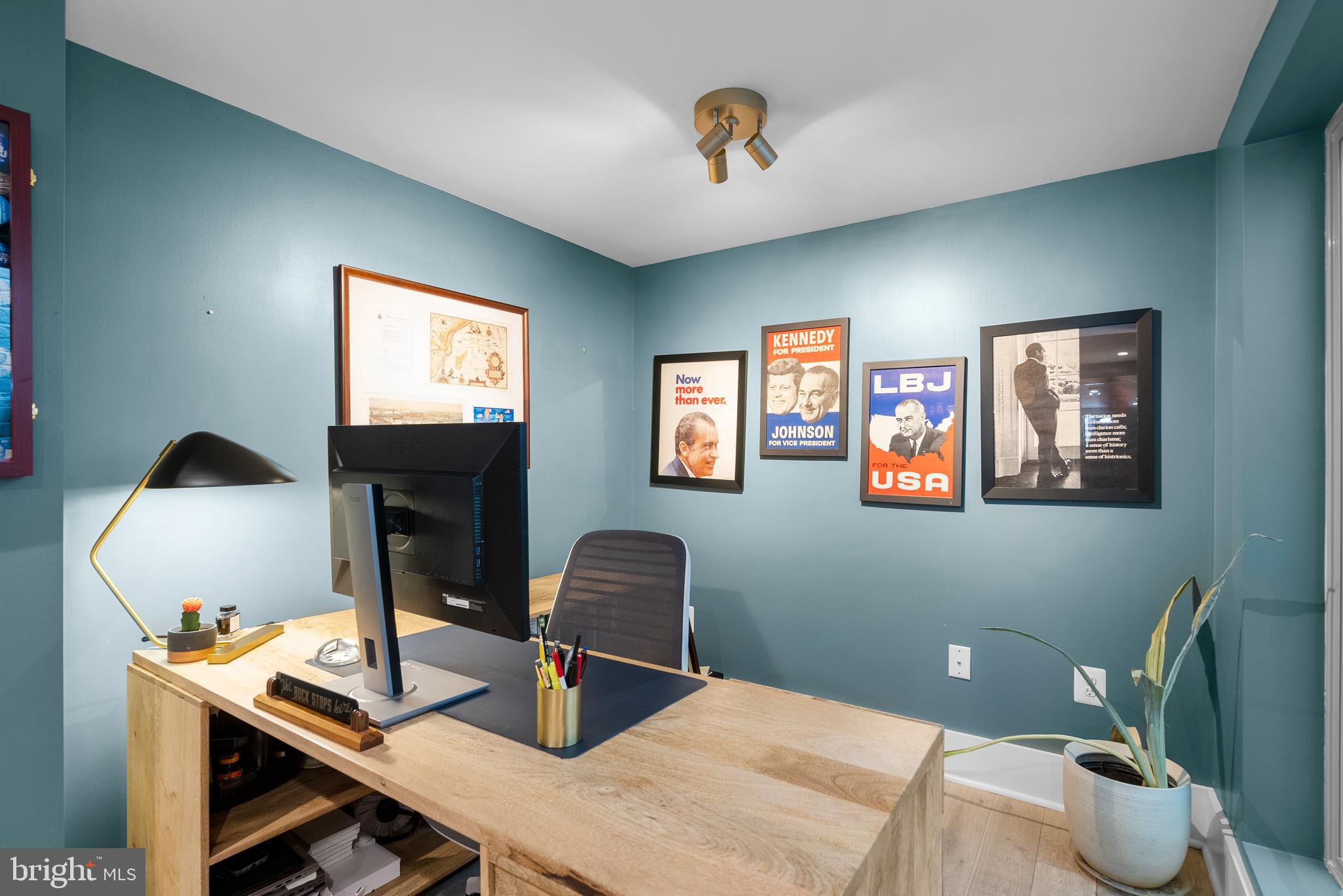 1663 32nd Street Northwest Washington, DC 20007 - Photo 8 of 38 a workspace with furniture and window