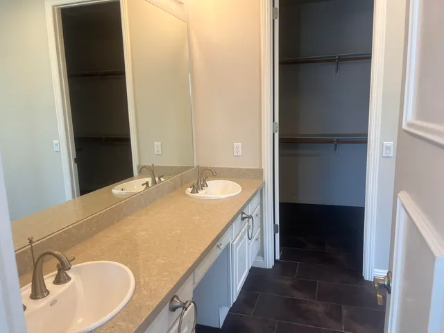 a close view of closet