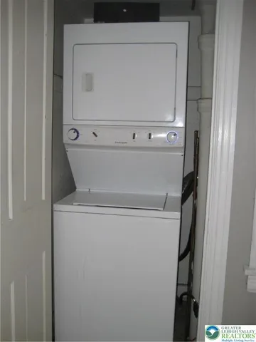 a close up view of washer and dryer