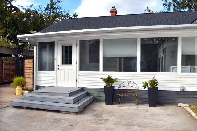 a front view of a house