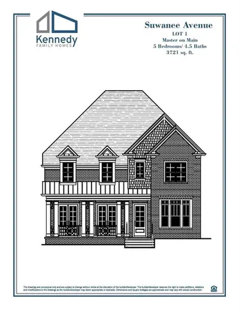 a view of a house with wooden fence