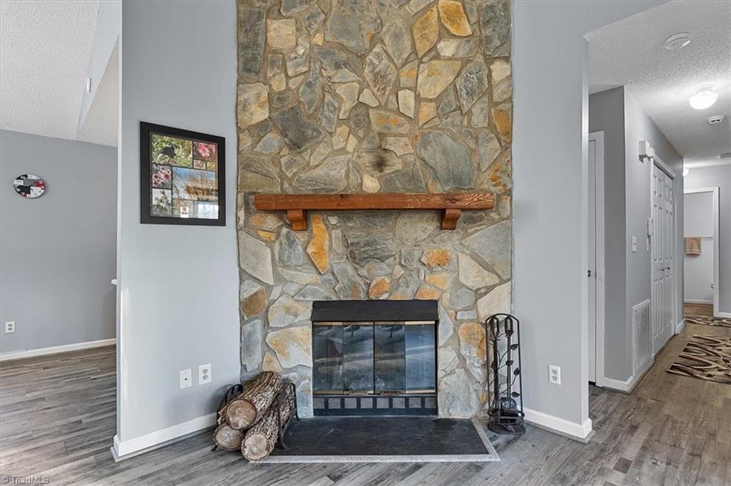 5506 Salem View Road Pfafftown, NC 27040 - Photo 10 of 43 Wood-burning fireplace