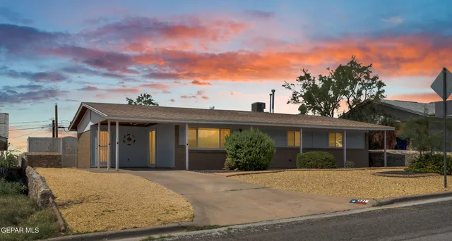 a view of a house with a patio