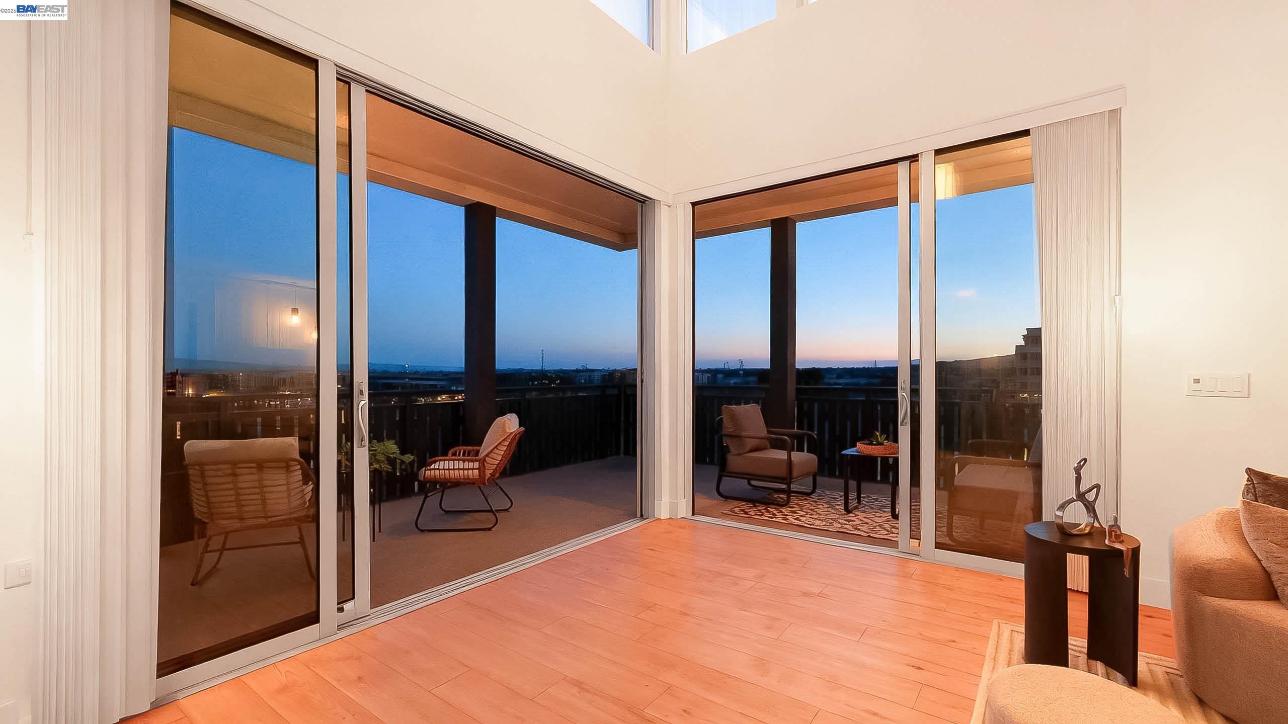 2250 Kilowatt Way, Unit 402 Fremont, CA 94539 - Photo 28 of 51 a bedroom with furniture and large windows