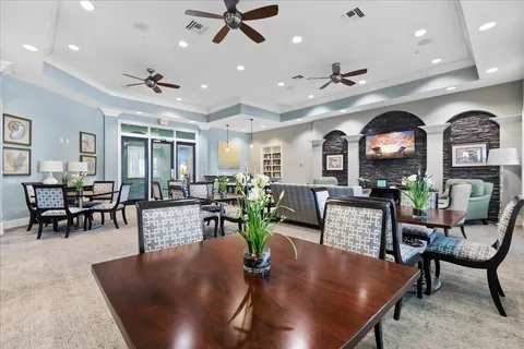 a view of a building with many windows