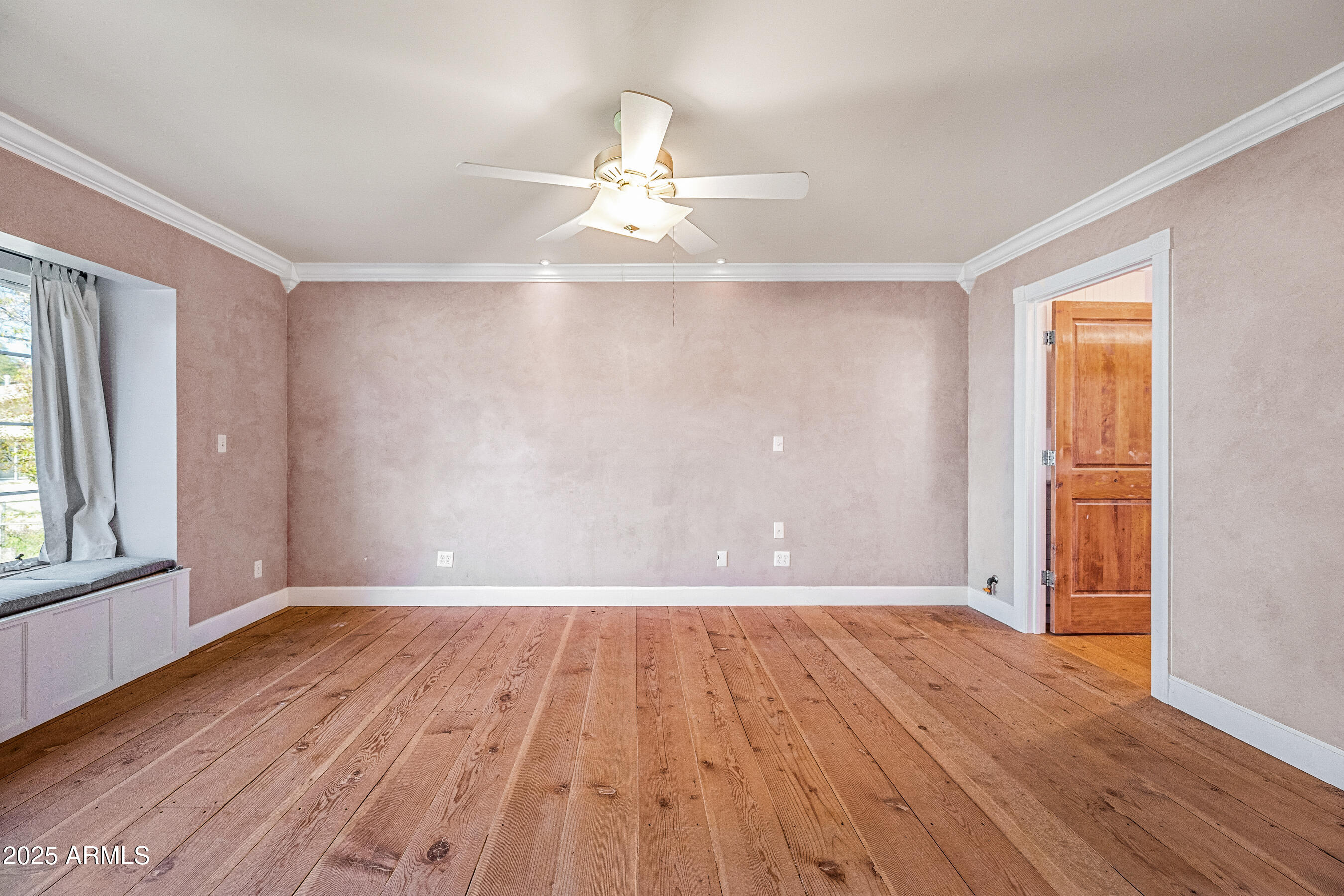 17288 Foothill Road Yarnell, AZ 85362 - Photo 33 of 79 wooden floor in an empty room with a window