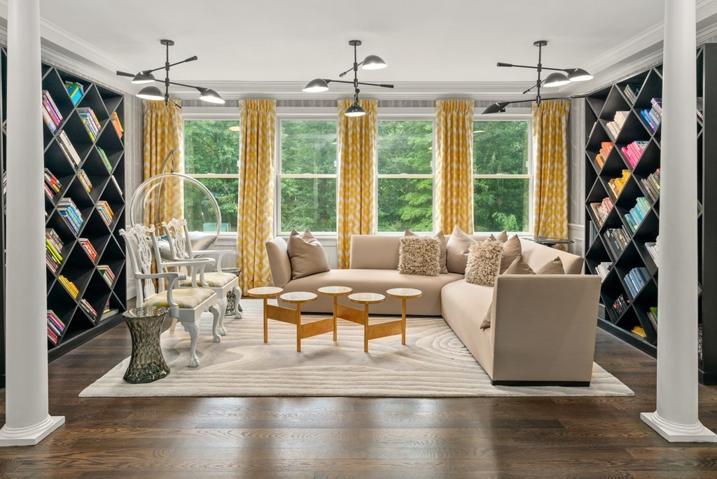 25 Westcliff Road Weston, MA 02493 - Photo 4 of 19 a living room with fireplace furniture and a large window