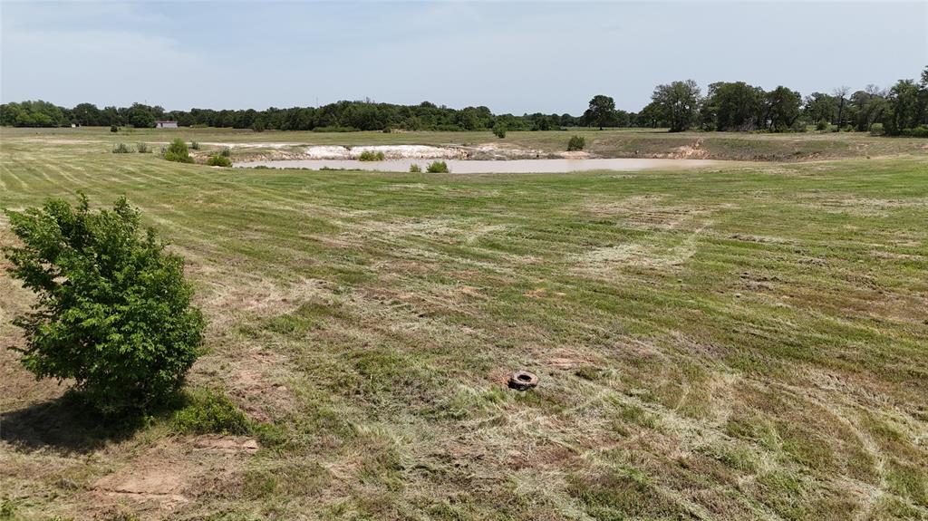 8605 West Highway 199 Springtown, TX 76082 - Photo 13 of 23 Expansive open land featuring a water body with a visible shoreline, mature trees in the background, and a single green shrub in the foreground