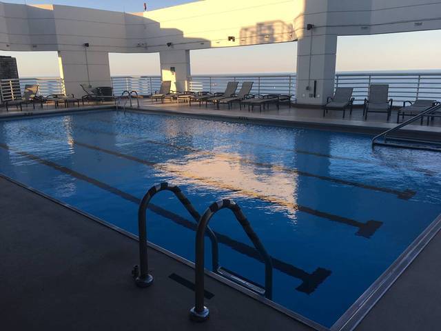 195 North Harbor Drive, Unit 905 Chicago, IL 60601 - Photo 12 of 19 a view of a ocean from a balcony