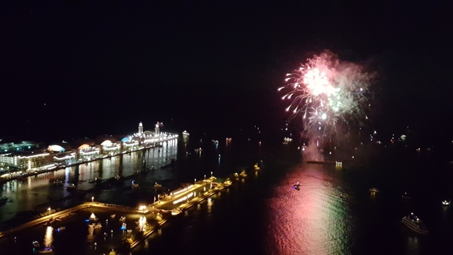 195 North Harbor Drive, Unit 905 Chicago, IL 60601 - Photo 19 of 19 a night view of a balcony and outdoor space
