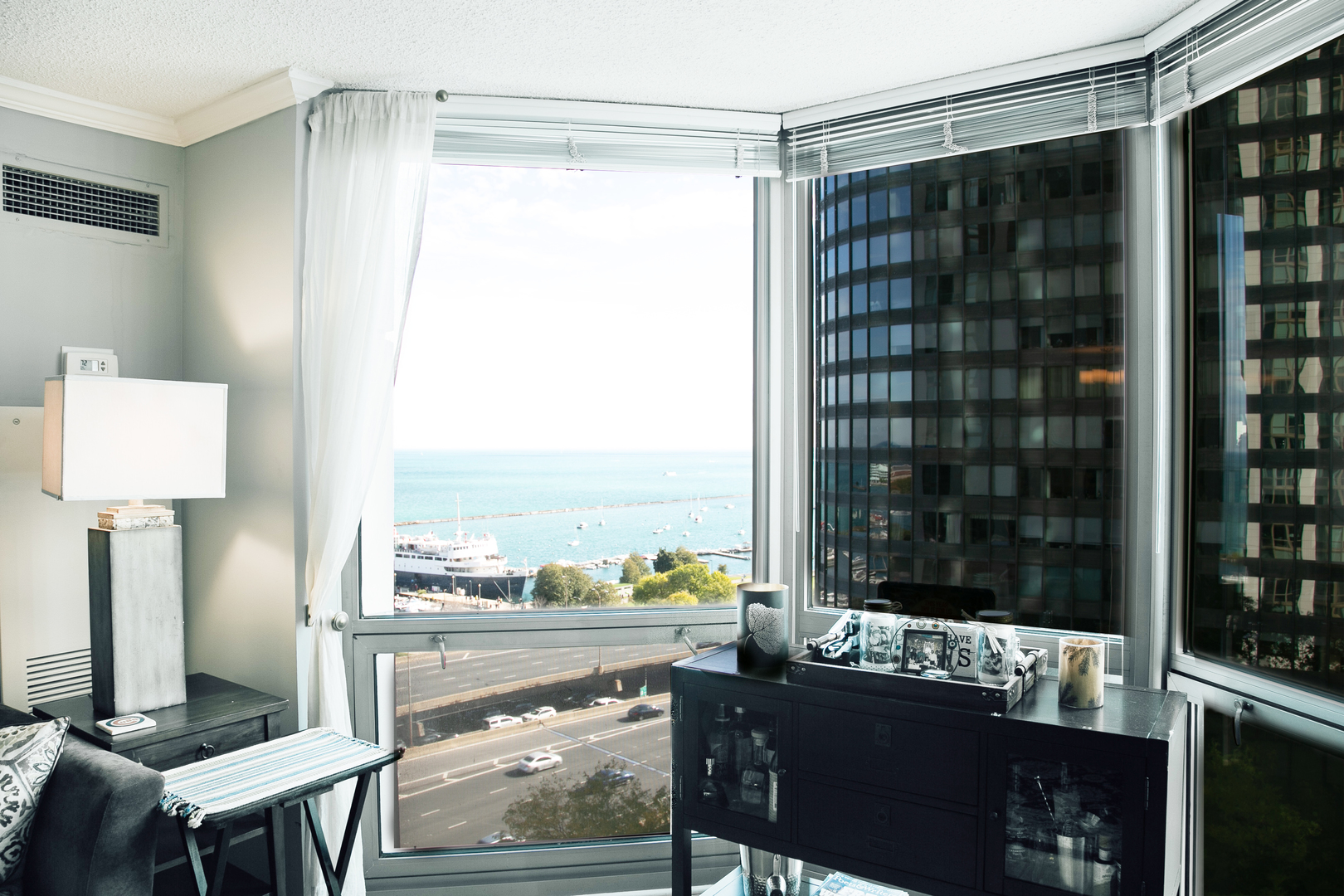 195 North Harbor Drive, Unit 905 Chicago, IL 60601 - Photo 6 of 19 a view of workspace with a window