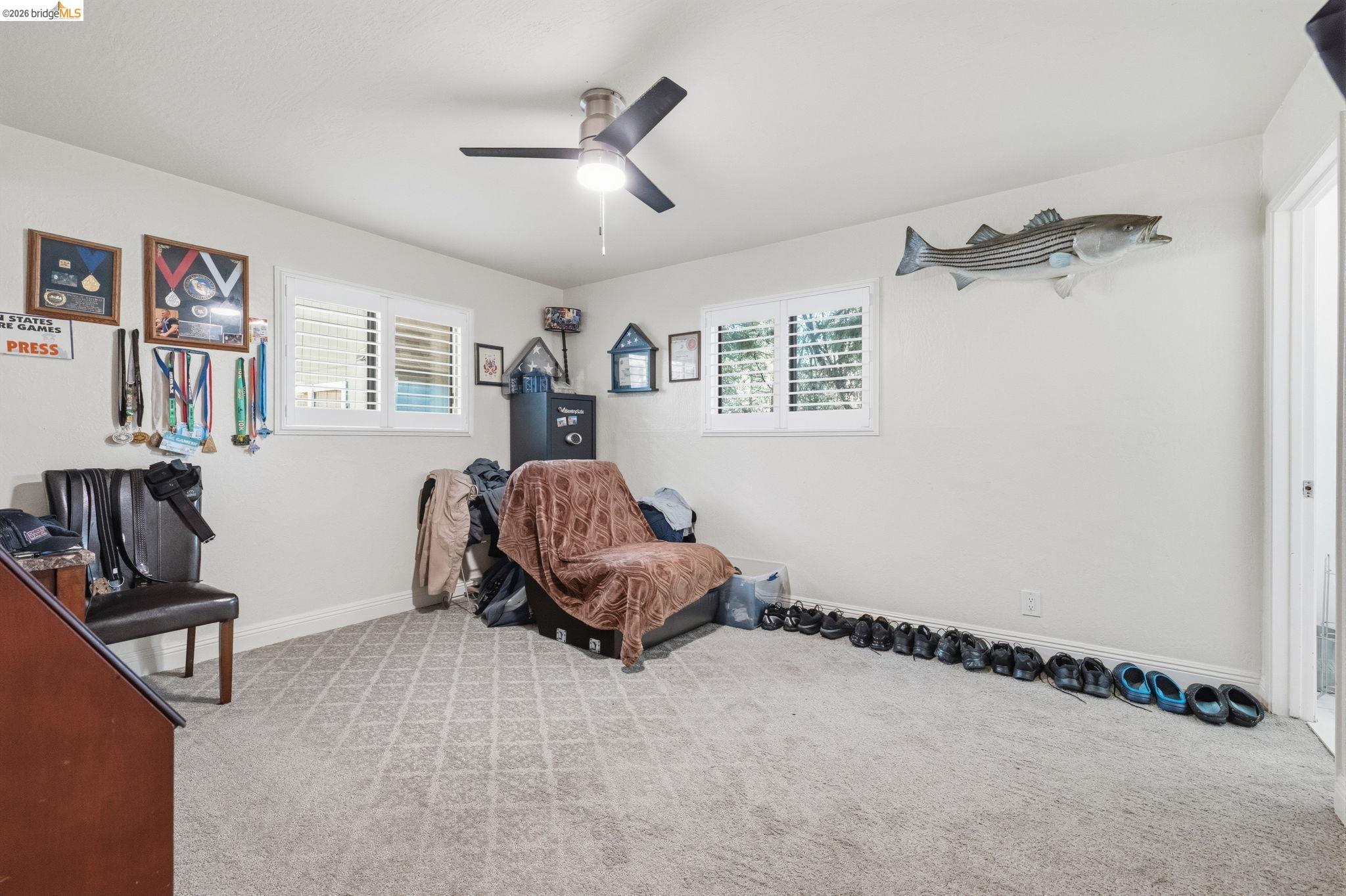 21999 Fallview Drive Sonora, CA 95370 - Photo 21 of 36 Sitting room featuring carpet and ceiling fan