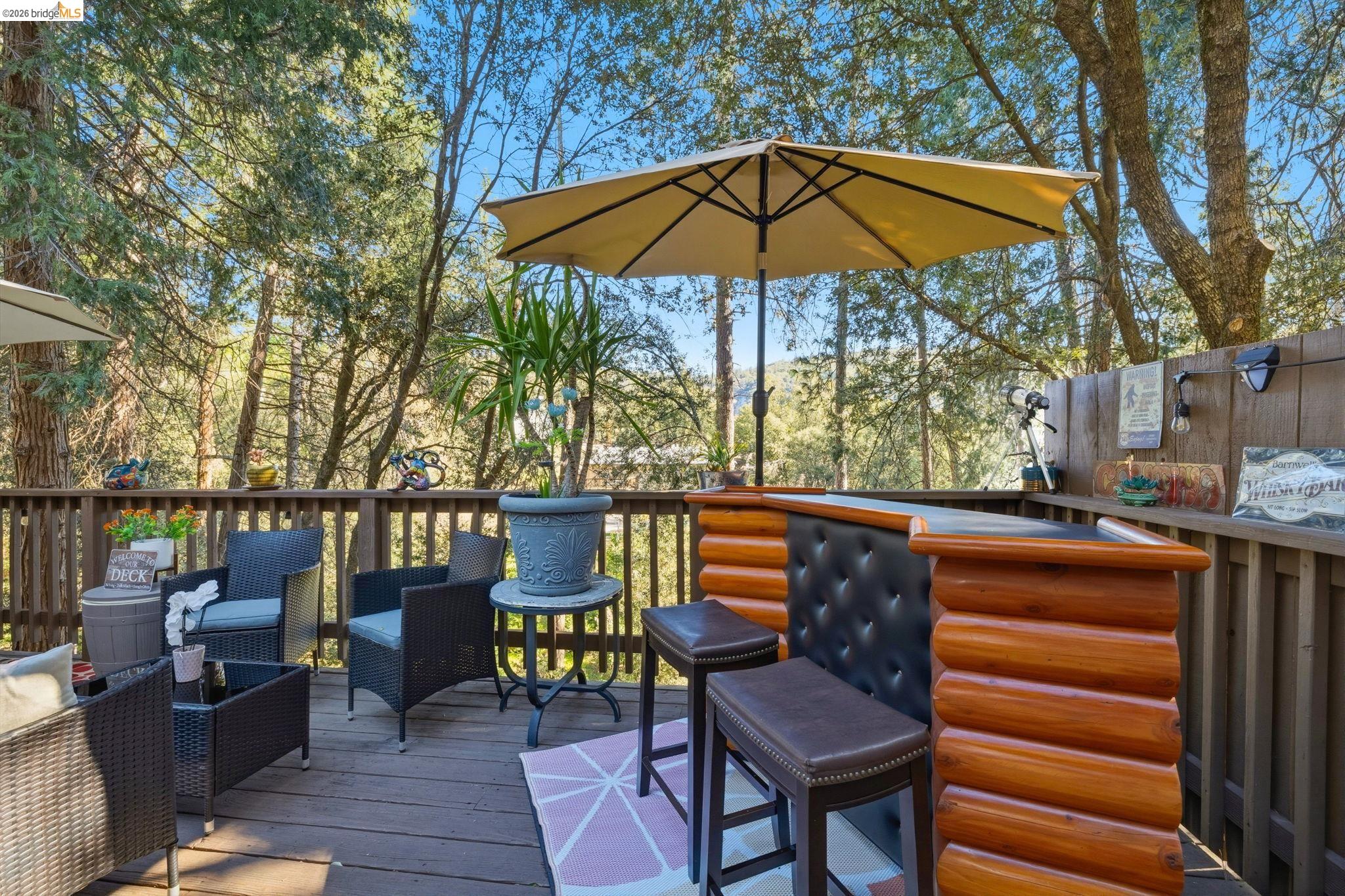 21999 Fallview Drive Sonora, CA 95370 - Photo 29 of 36 Wooden deck featuring outdoor furniture