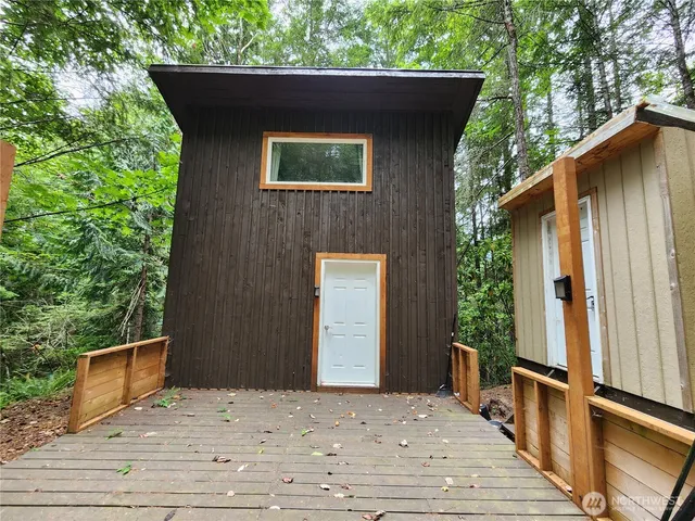 a backyard of a house