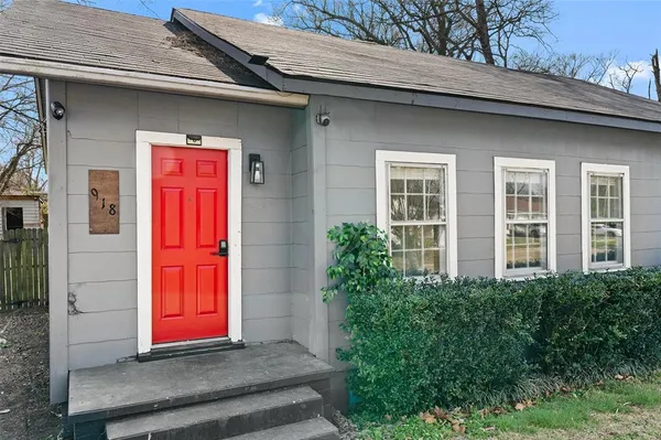 a view of front door of a house