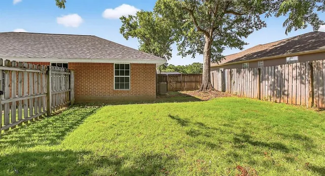 a backyard of a house