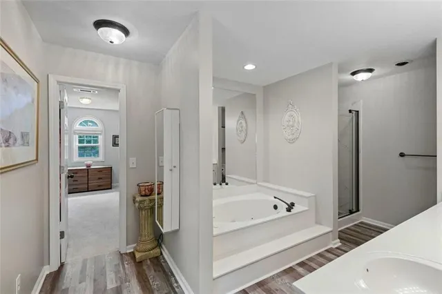 a view of a workspace with furniture