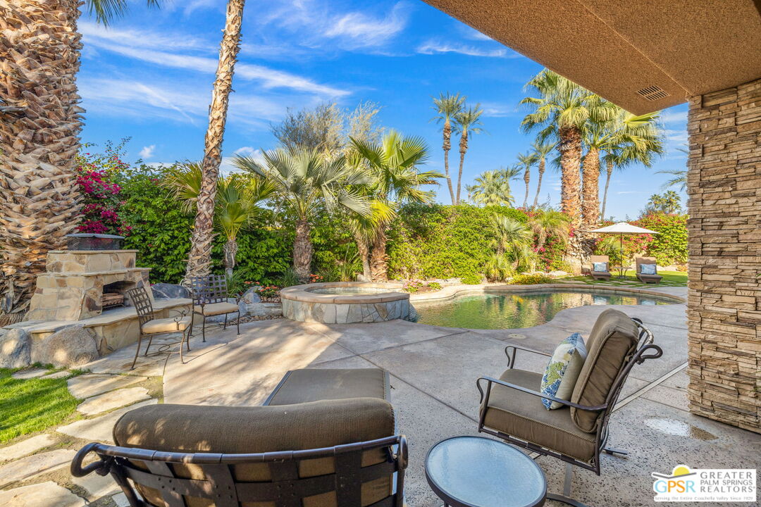 2 Varsity Circle Rancho Mirage, CA 92270 - Photo 25 of 65 a view of a chairs and table in the patio