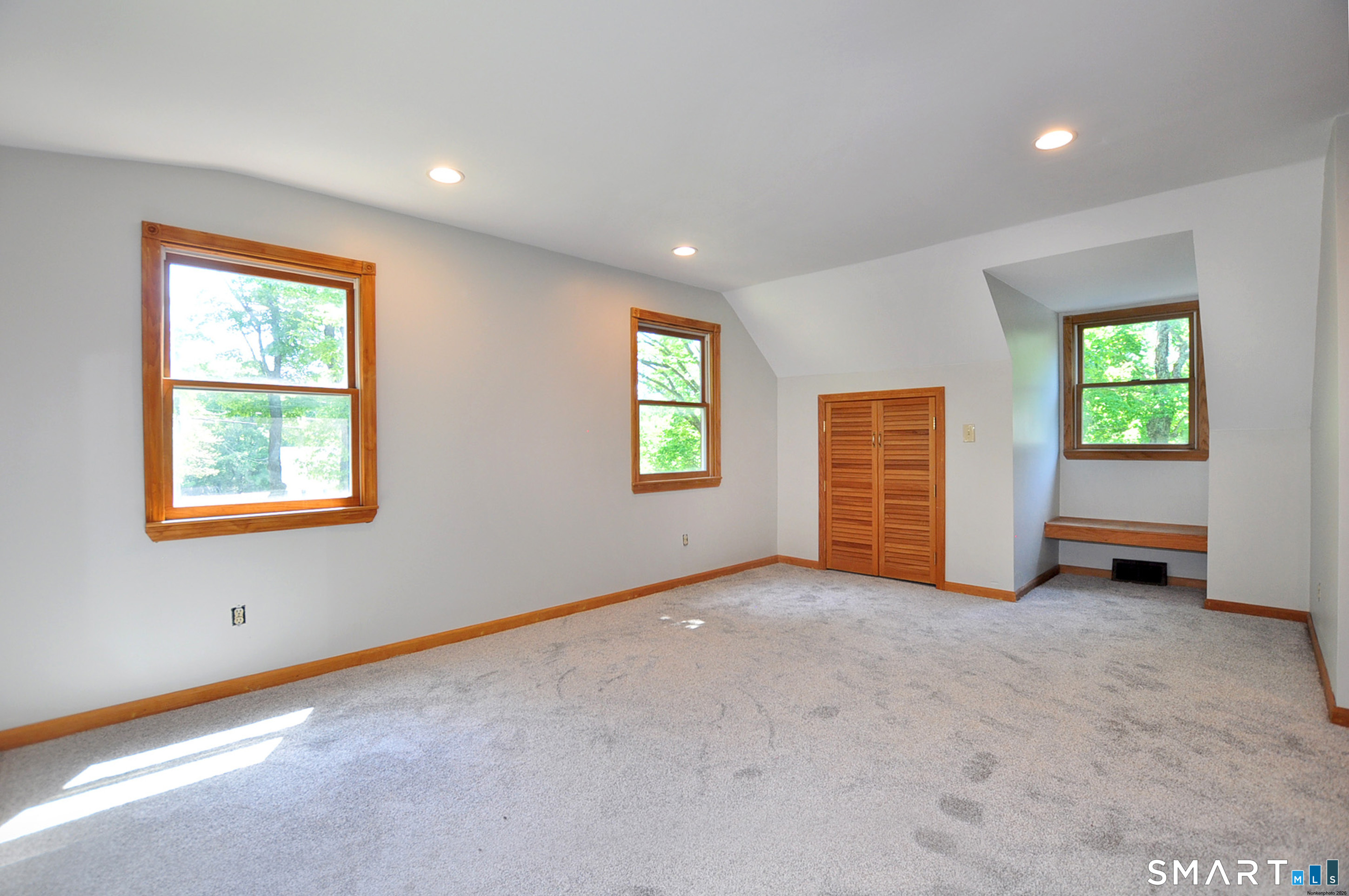 526 Granville Road Hartland, CT 06027 - Photo 34 of 37 Bedroom #3 upper level with new carpet and freshly painted