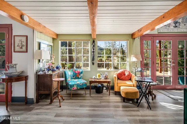 a outdoor space with furniture