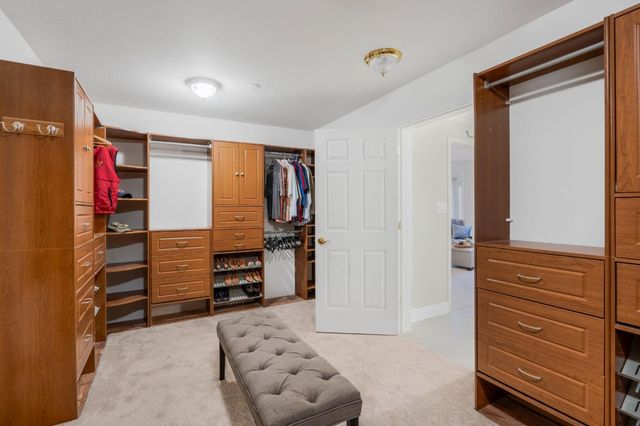a bathroom with a shower and a shower curtain