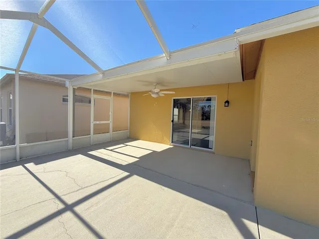 a view of a yard with lake view