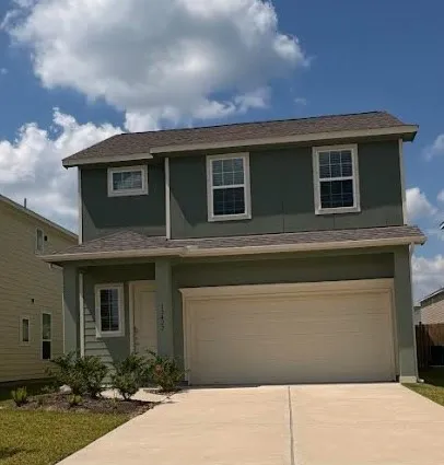 a front view of a house