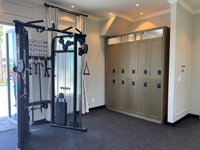 a view of a hallway with a room