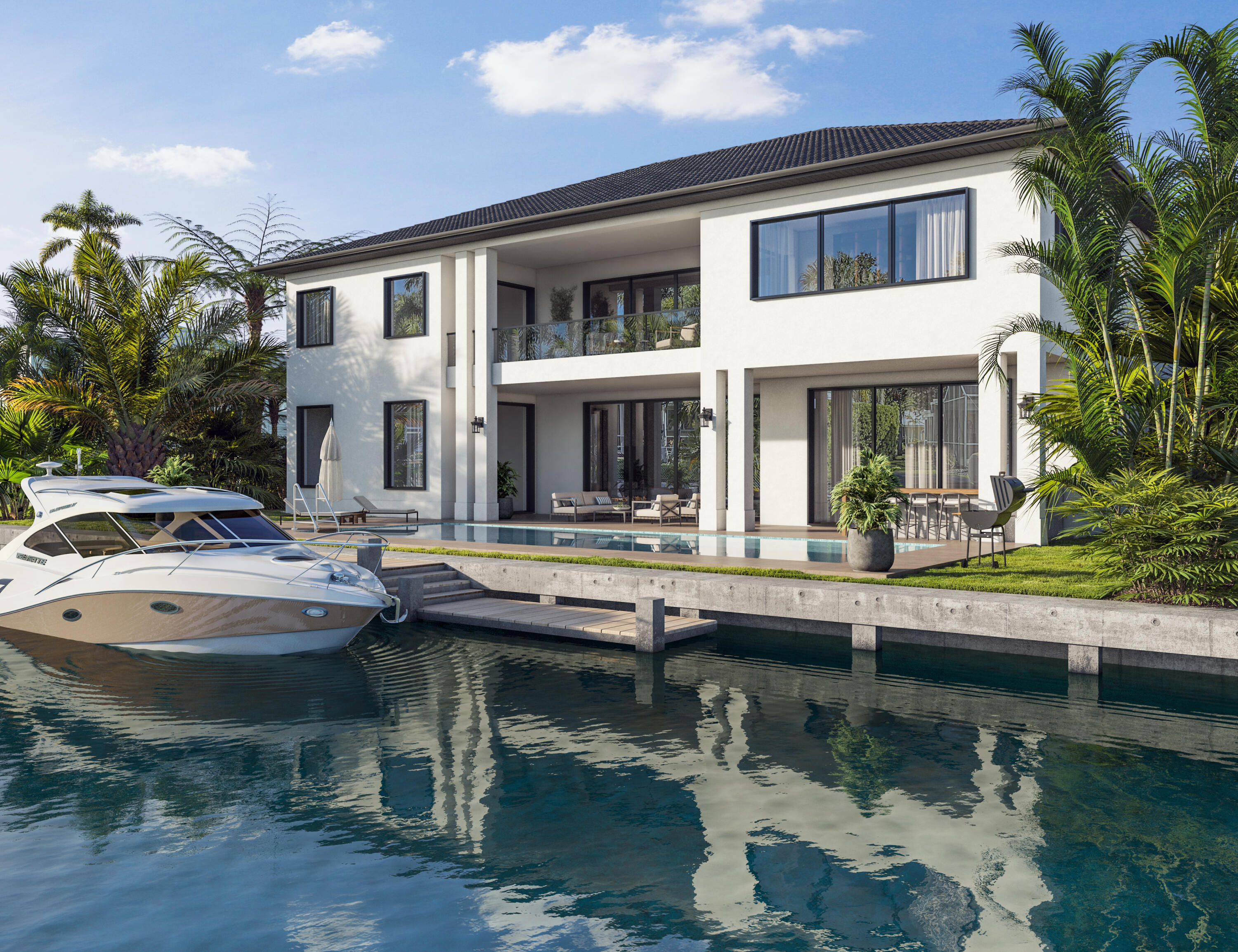939 Eve Street Delray Beach, FL 33483 - Photo 2 of 5 a view of house with swimming pool and outdoor seating