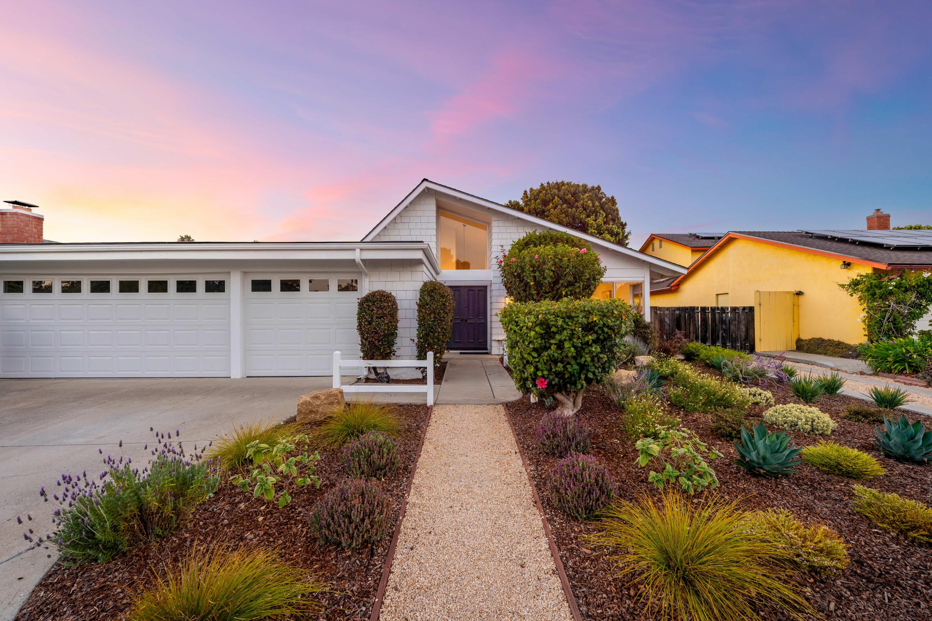7286 Georgetown Road Goleta, CA 93117 - Photo 3 of 50 Twilight front entry - 7286 Georgetown