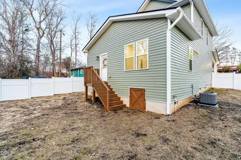 a backyard of a house