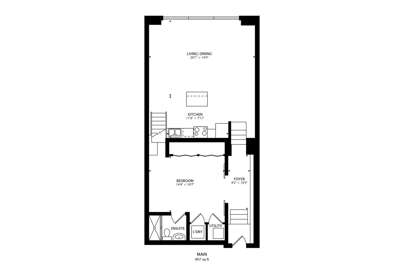 2000 South Michigan Avenue, Unit 107 Chicago, IL 60616 - Photo 23 of 30 a picture of a floor plan