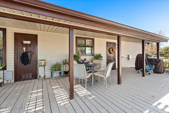 a outdoor space with furniture