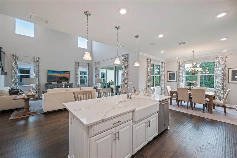 4852 Southwest Millbrook Lane Stuart, FL 34997 - Photo 12 of 37 Kitchen Island Showcasing Farmhouse Sink