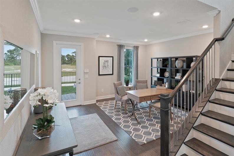 4852 Southwest Millbrook Lane Stuart, FL 34997 - Photo 3 of 37 Front Entry with Den / Flex space