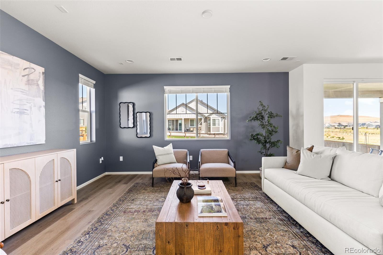 9054 Truckee Court Commerce City, CO 80022 - Photo 18 of 49 a living room with furniture and a large window