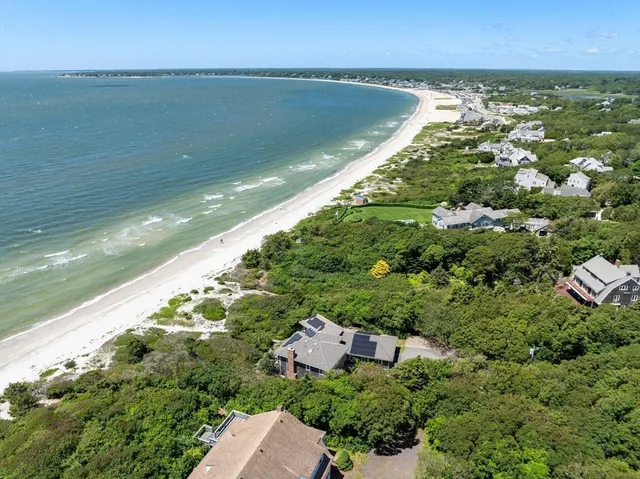 a view of an ocean and beach