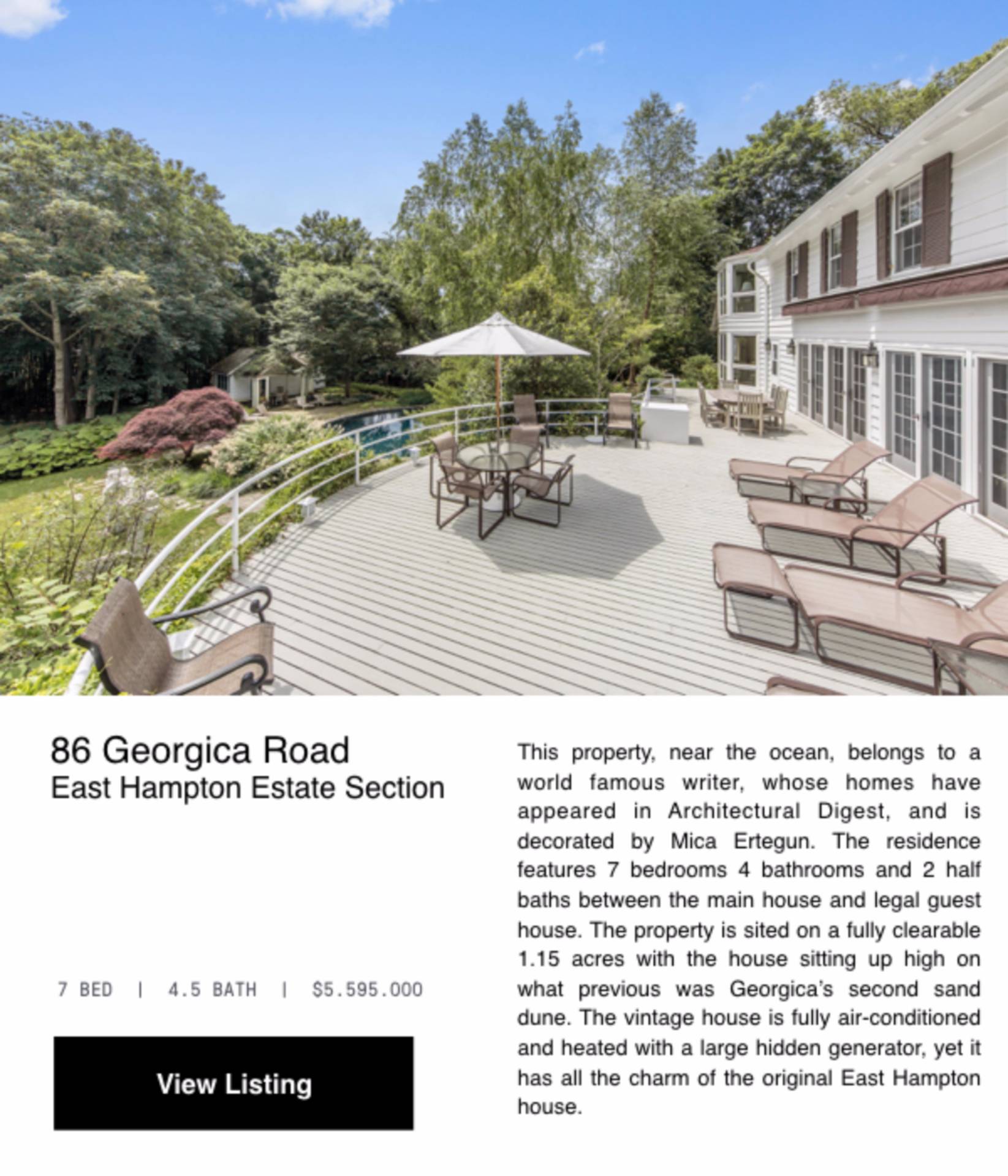 86 Georgica Road East Hampton, NY 11937 - Photo 3 of 20 a black and white photo of a living room