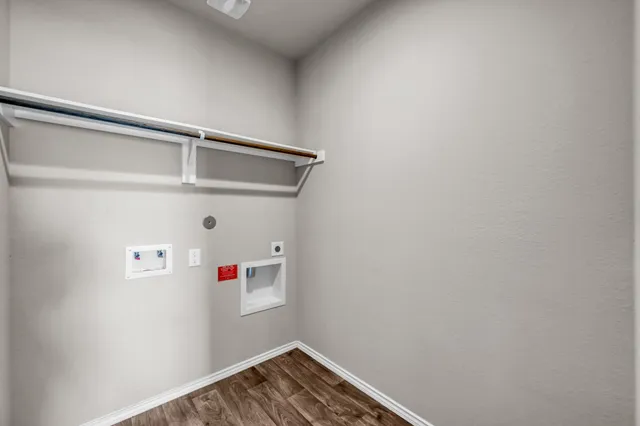 a view of small space with racks on the wall