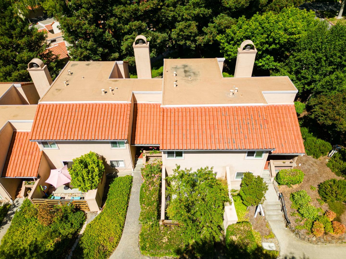 258 Paseo Bernal Moraga, CA 94556 - Photo 42 of 43 an aerial view of a house with a yard and potted plants