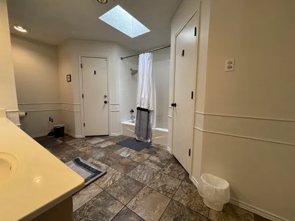 a bathroom with a sink and a toilet