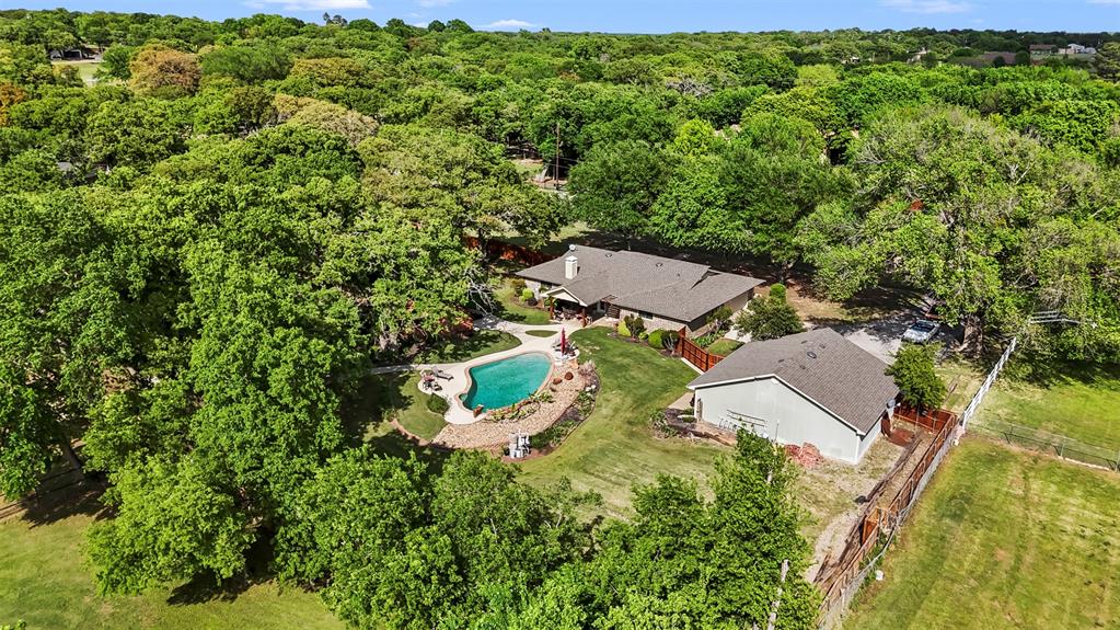 505 Curtis Road Burleson, TX 76028 - Photo 10 of 19 an aerial view of a house with yard and outdoor space