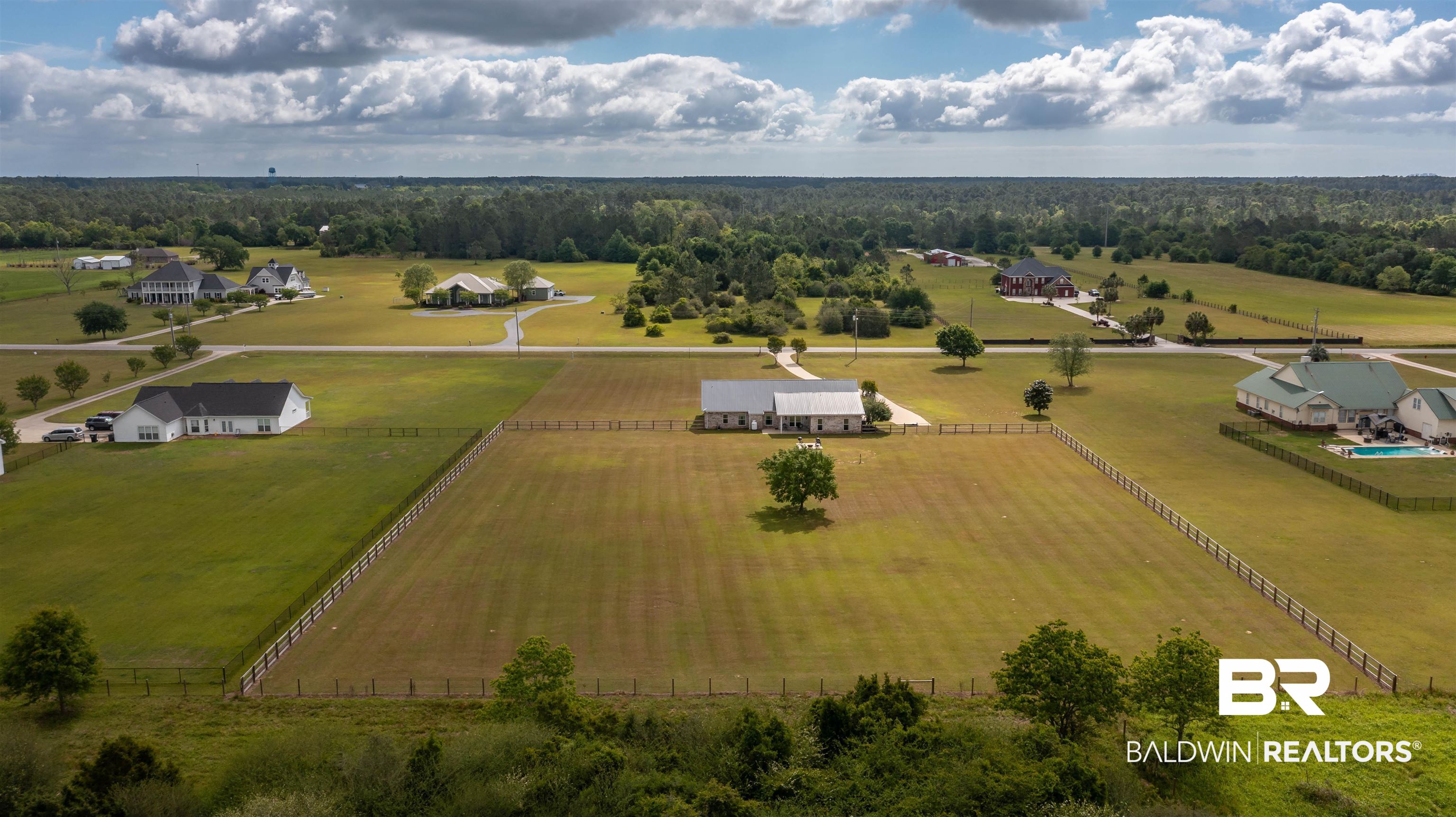 9855 Stucki Road Elberta, AL 36530 - Photo 4 of 54 Aerial view of sparsely populated area featuring a heavily wooded area