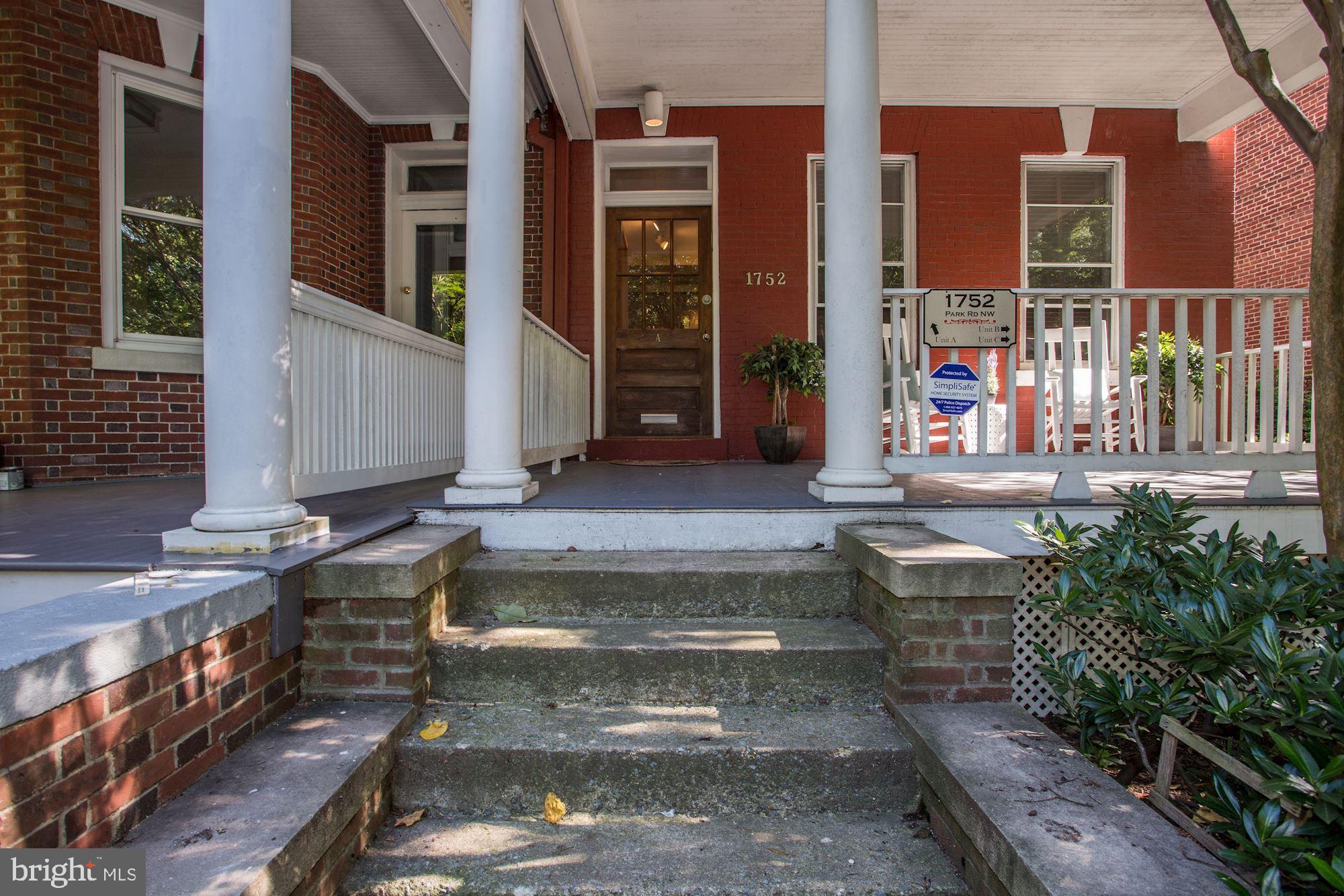 1752 Park Road Northwest, Unit A Washington, DC 20010 - Photo 4 of 55 Private porch - quintessential DC charm!