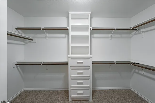 a close view of closet