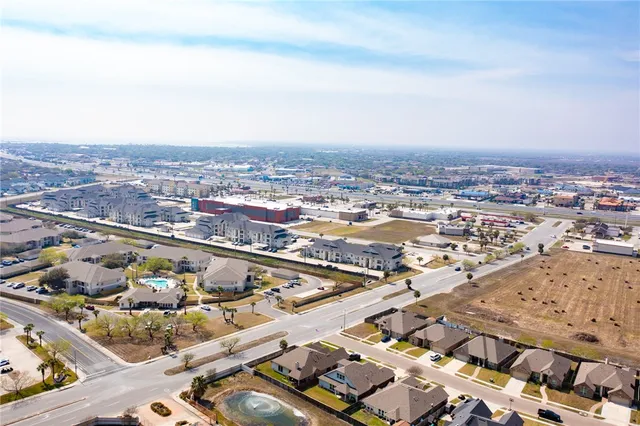 an aerial view of a city