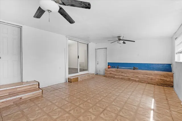 a view of an empty room