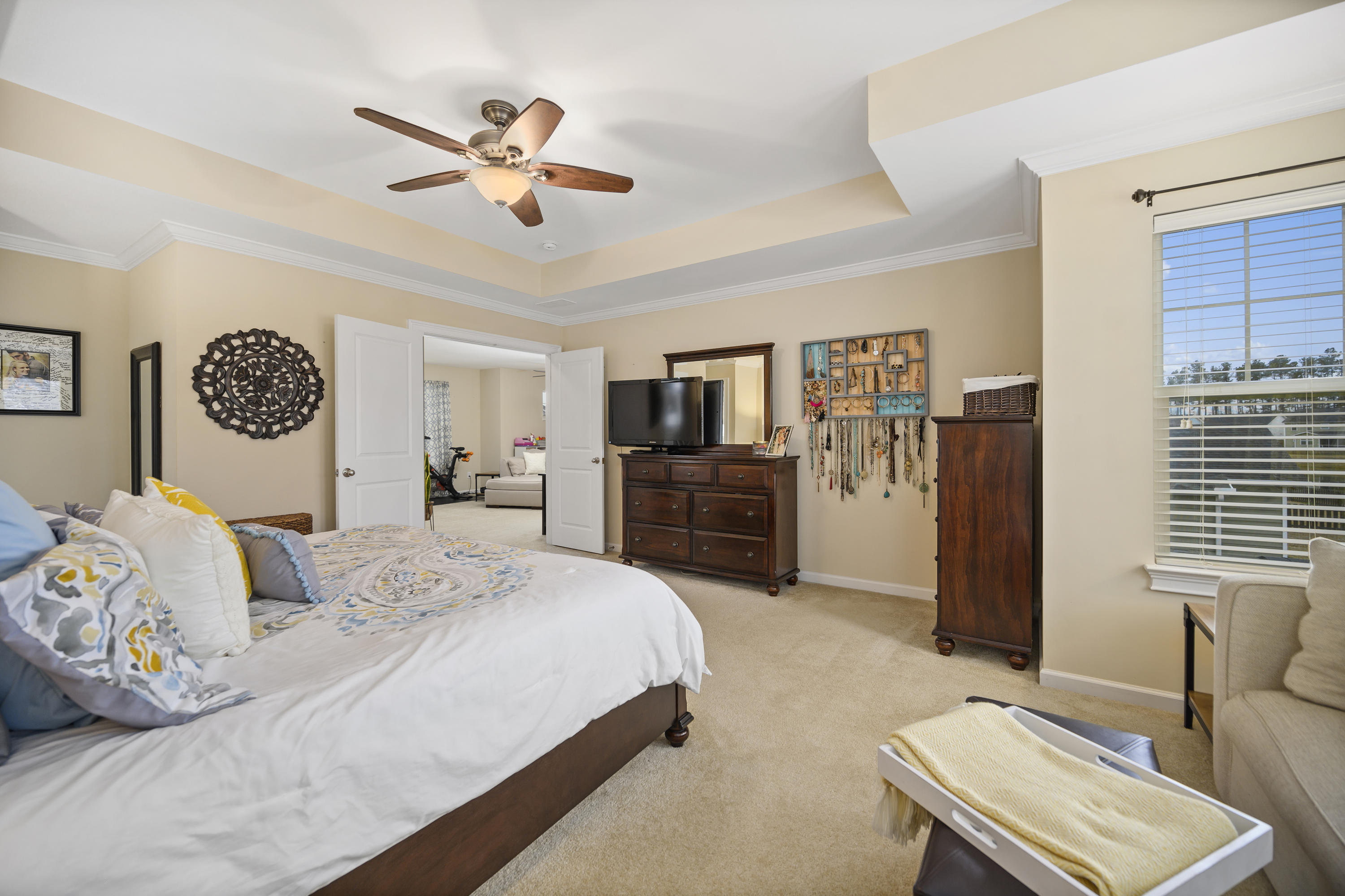 430 Spectrum Road Summerville, SC 29486 - Photo 21 of 44 Master bedroom with trey ceilings